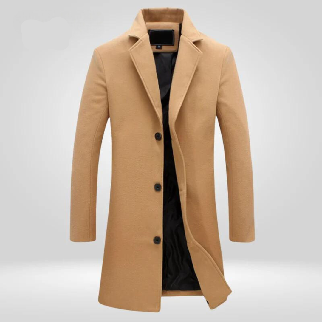 Trendig smal passform trenchcoat för män