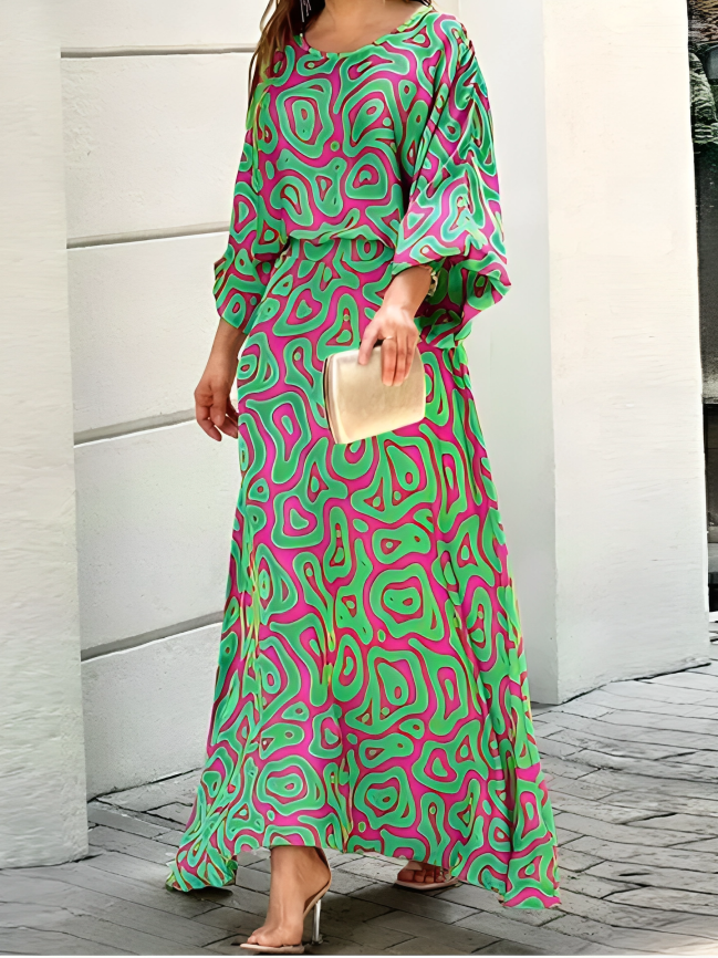 Snygg och fashionabel maxiklänning