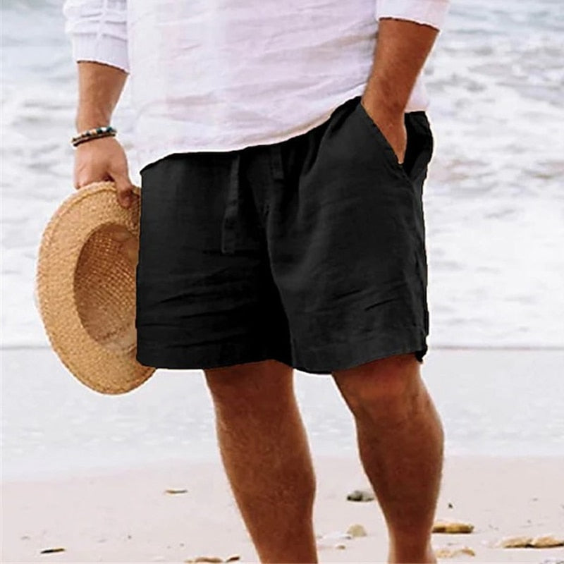 Avslappnade strandshorts för män