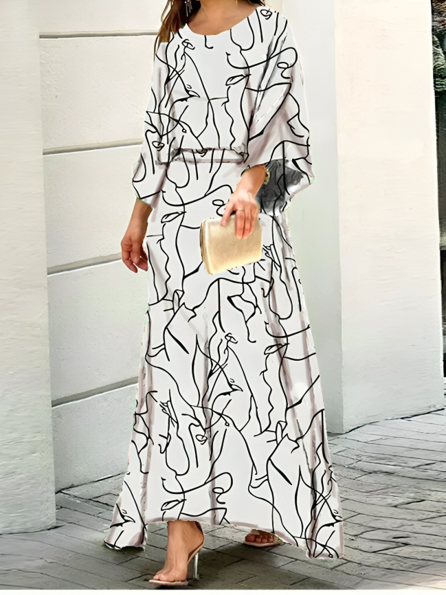 Snygg och fashionabel maxiklänning