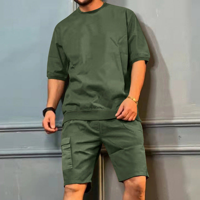 Oversized Skjorta och Cargoshorts för män