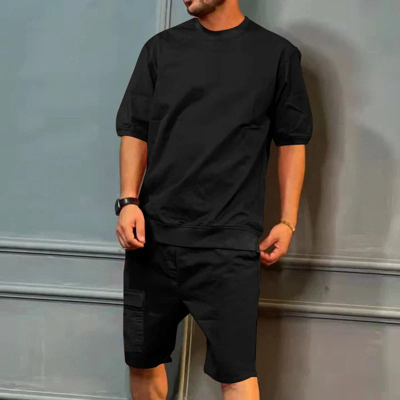 Oversized Skjorta och Cargoshorts för män