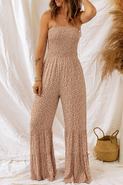 Off-shoulder axelbands jumpsuit för kvinnor