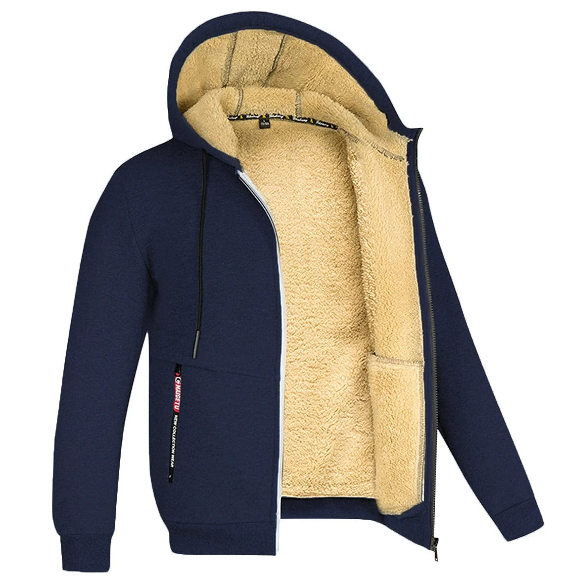 Ytterplagg för herrar Hoodie med dragkedja