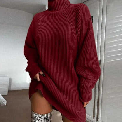 Snygg Tröja med hög hals Glam för kvinnor