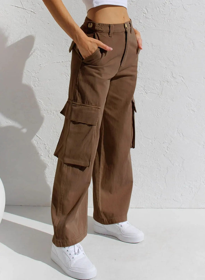 Baggy cargobyxor för kvinnor