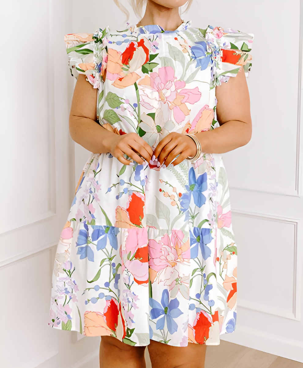 Blomsterglädje Miniklänning Kurvor