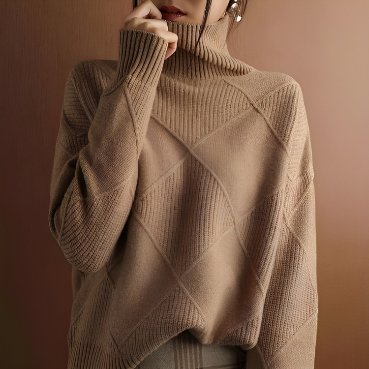 Mode Turtleneck Tröja för kvinnor