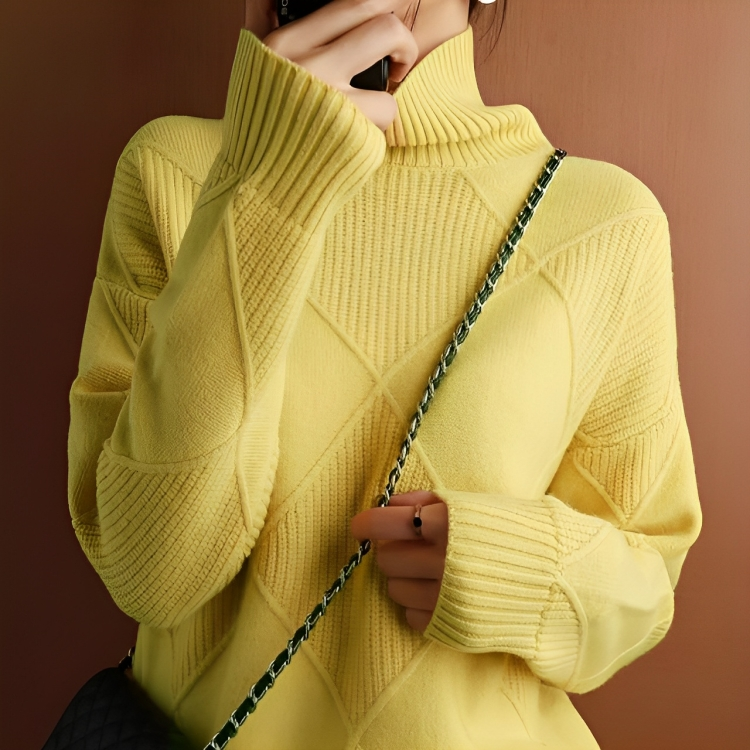 Mode Turtleneck Tröja för kvinnor