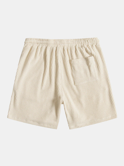 Waffle Button Up Shirt &amp; Shorts