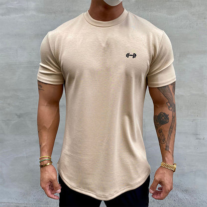 Stretchig sport-T-shirt i ren bomull