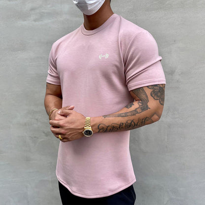 Stretchig sport-T-shirt i ren bomull