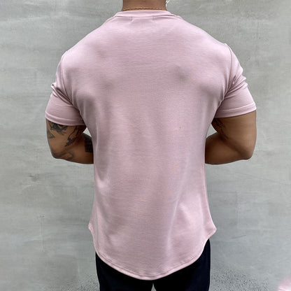 Stretchig sport-T-shirt i ren bomull