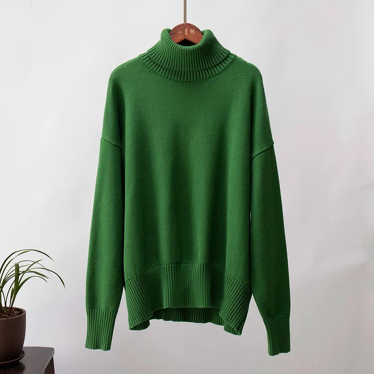 Louise - Eleganta mjuka enkla vintagetoppar med lång ärm