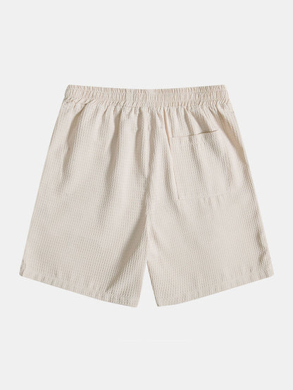 Waffle Revere Collar Shirt &amp; Shorts