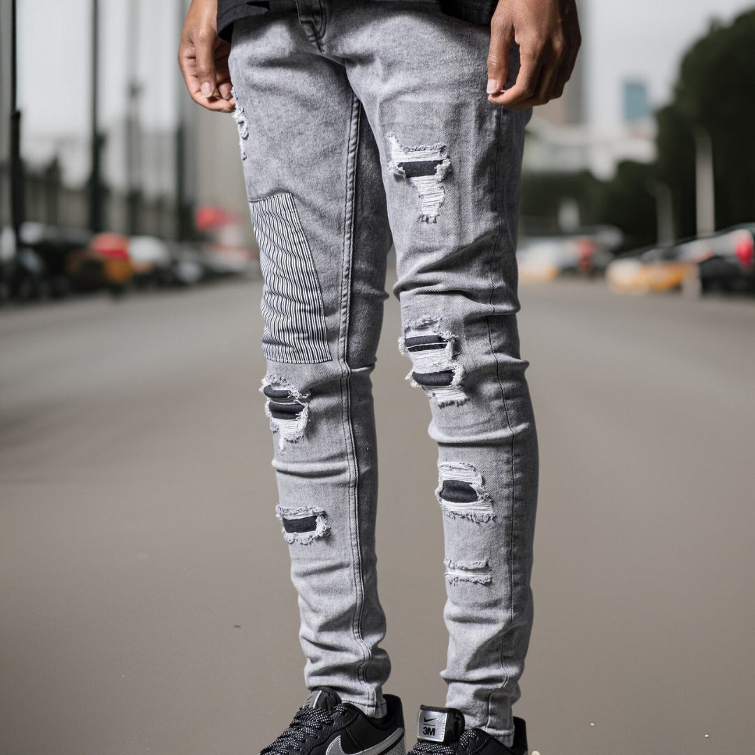 Arvid™ | Premium rippade skinny jeans