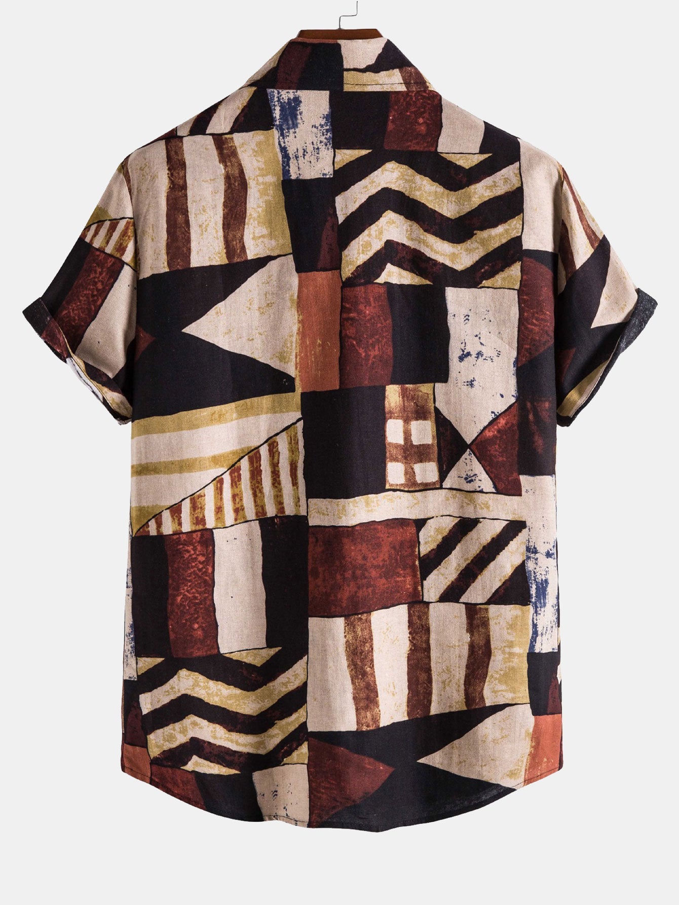 Geometry Print Retro Shirt