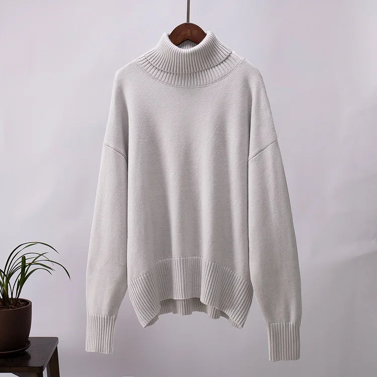Louise - Eleganta mjuka enkla vintagetoppar med lång ärm