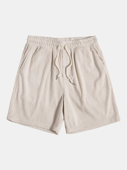 Short-Sleeved Corduroy Button Up Shirt &amp; Shorts