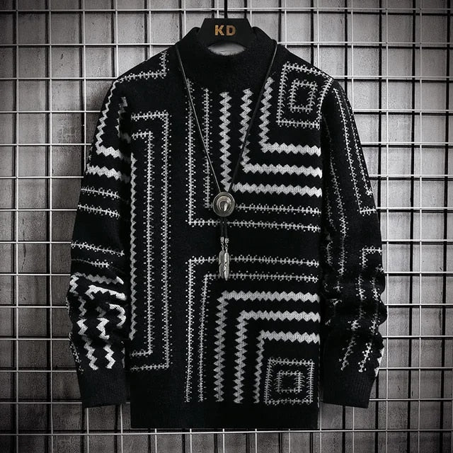 Jumper med rund hals och långa ärmar