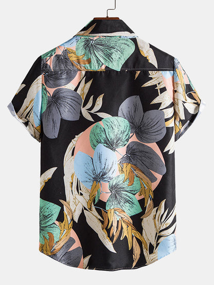 Tropical Print Shirt &amp; Shorts