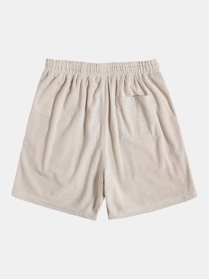 Short-Sleeved Corduroy Button Up Shirt &amp; Shorts