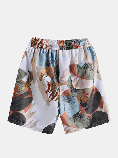Tropical Print Shirt &amp; Shorts