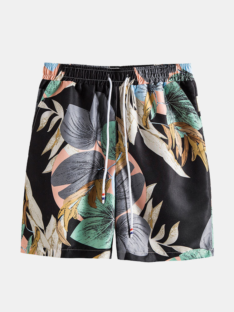 Tropical Print Shirt &amp; Shorts