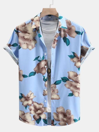 Floral Print Button Up Shirt