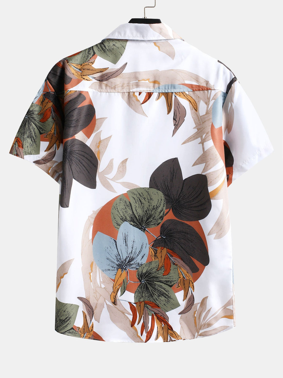 Tropical Print Button Up Shirt