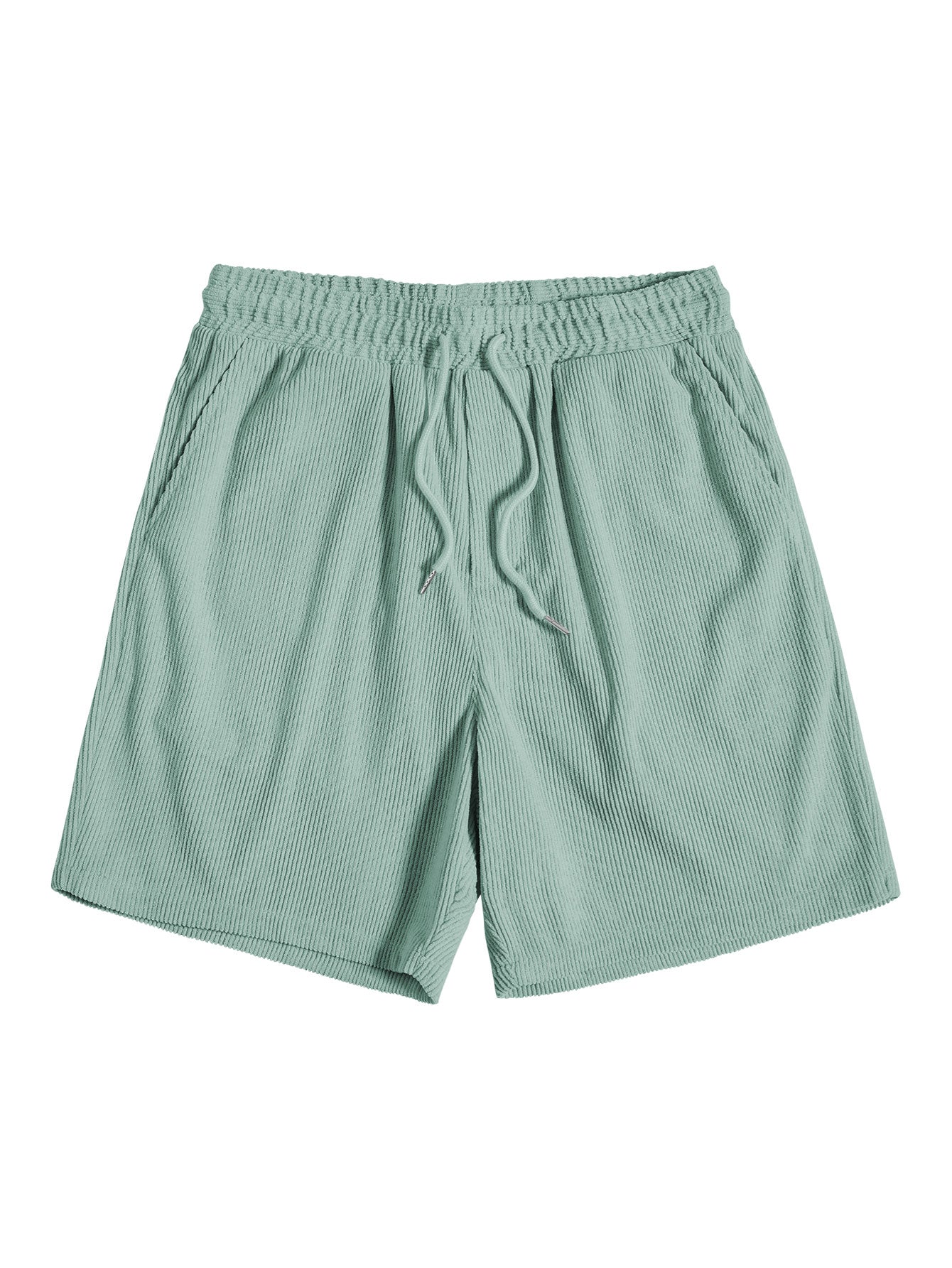 Short-Sleeved Corduroy Button Up Shirt &amp; Shorts