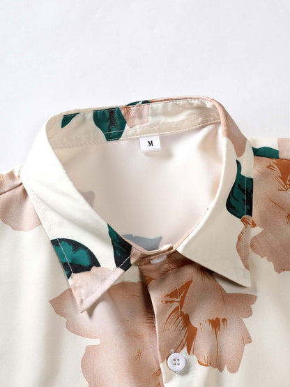 Floral Print Button Up Shirt