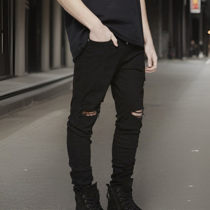 James™ | Moderiktiga rippade byxor