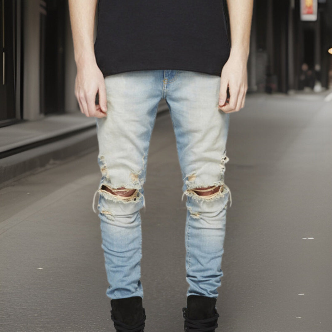 James™ | Moderiktiga rippade byxor