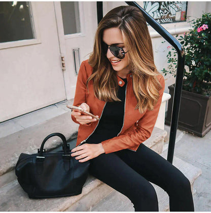 Emilia Leather Top