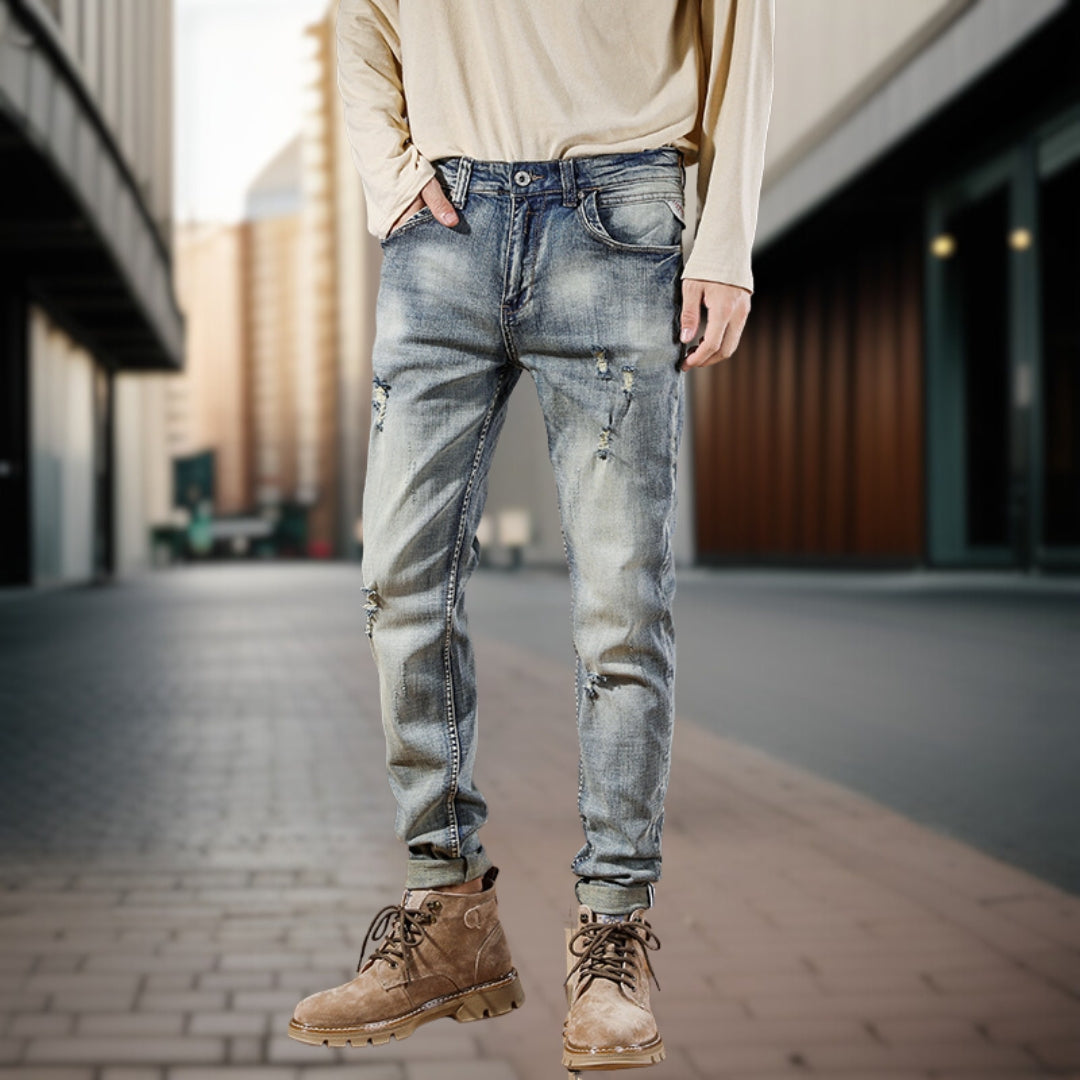 Bastian™ | Retrojeans med rynkor