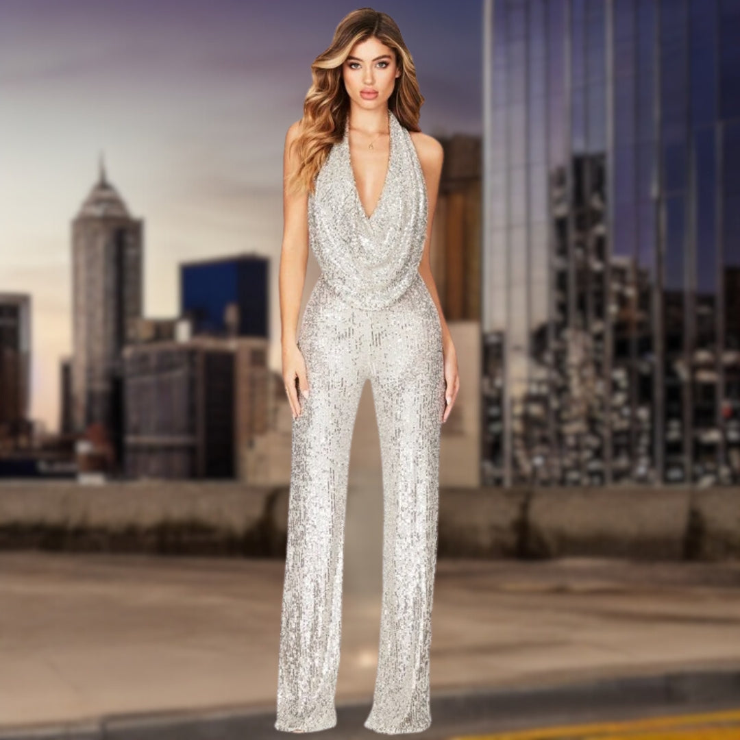 Bertha™ Modig jumpsuit med paljetter