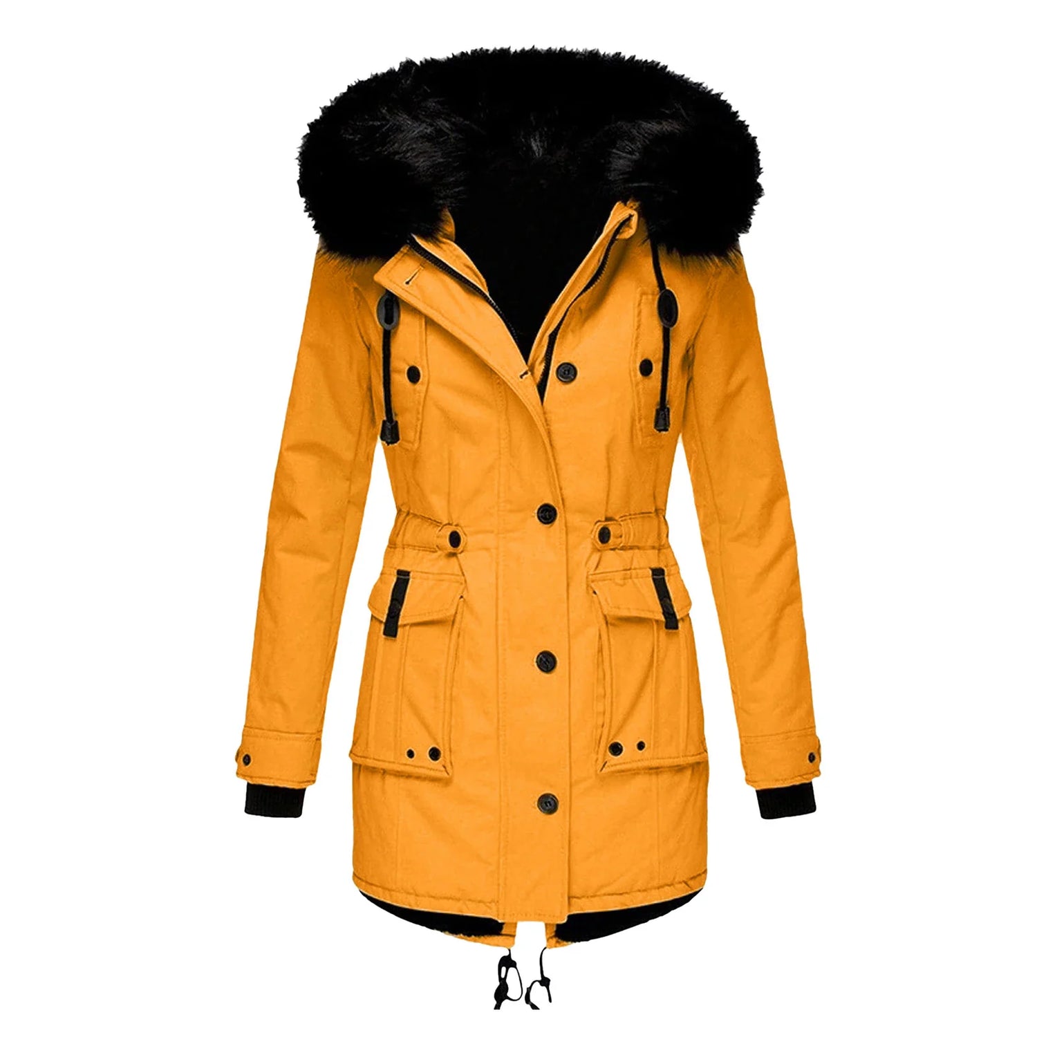 Elegant Fodrad Vinterjacka