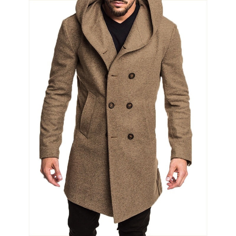 Trenchcoat med huva