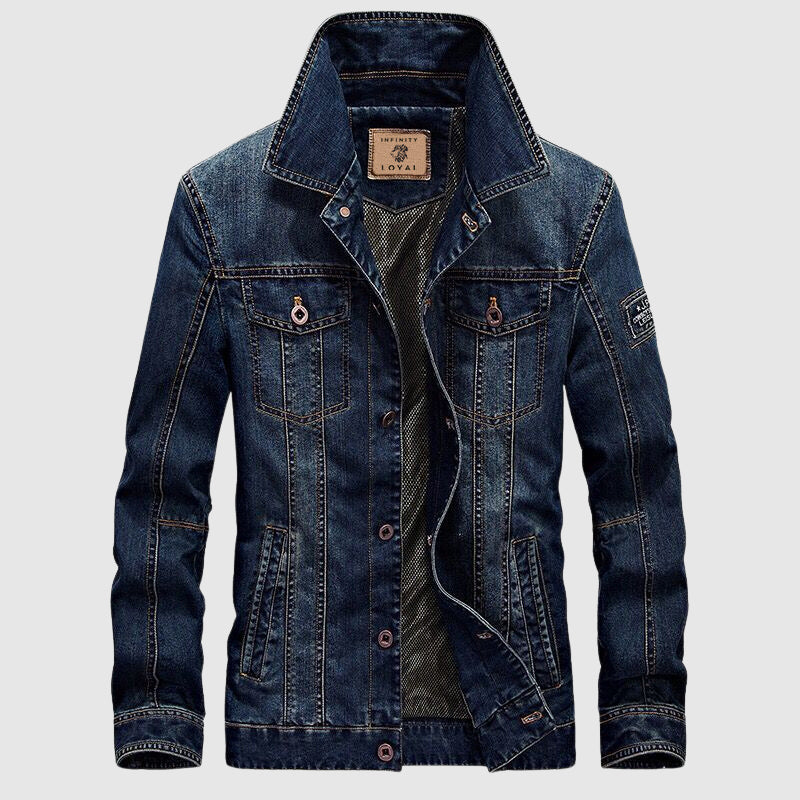 Ace™ | Ikonisk Heren Denim Jas