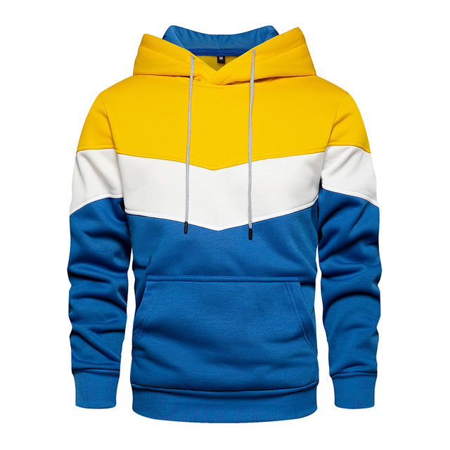 Patchwork-sweatshirt för män