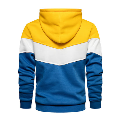 Patchwork-sweatshirt för män