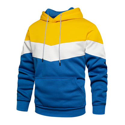 Patchwork-sweatshirt för män