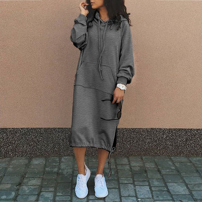Friday™ | Trendy Lång Hoodie Jurk