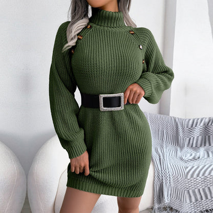Pia - elegant stickad klänning