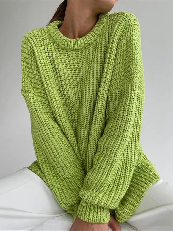 Långärmad pullover-tröja