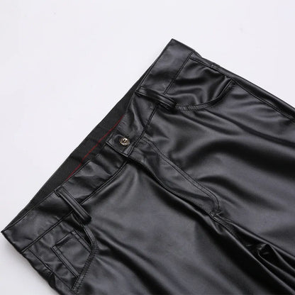 Svarta Mercury Skinny Stretch Faux Leather-byxor