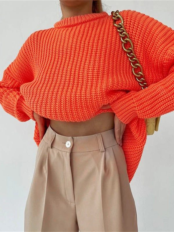 Långärmad pullover-tröja