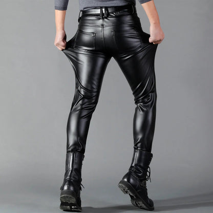 Svarta Mercury Skinny Stretch Faux Leather-byxor
