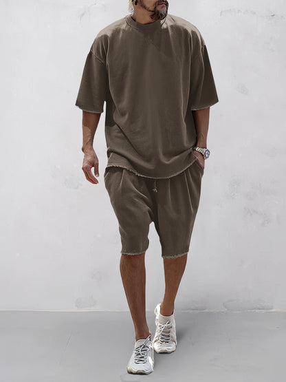 H.O.G Casual Loose Fit Solid Sports Set (köp 2, få 1 gratis)